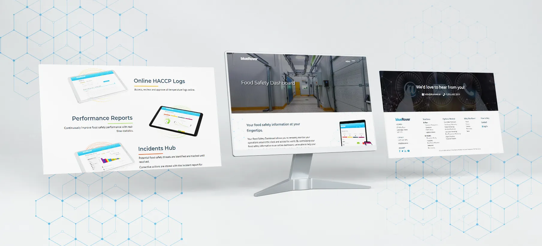 blueRover website showcase