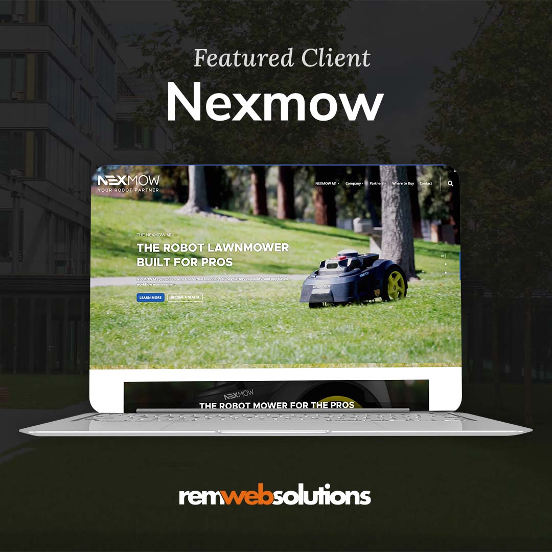 Nexmow website on a computer monitor