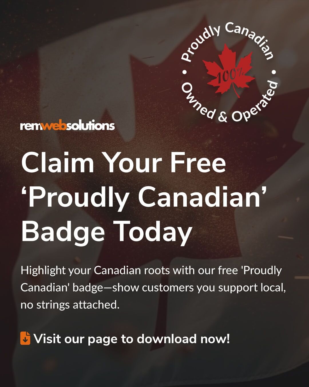 Proudly Canadian badge