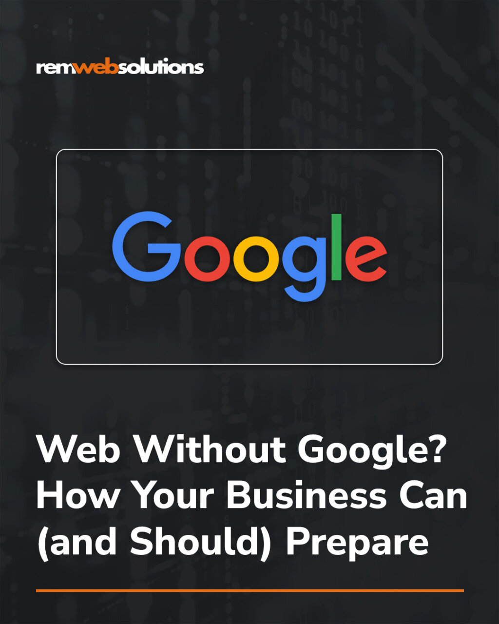 Google logo with tech background 